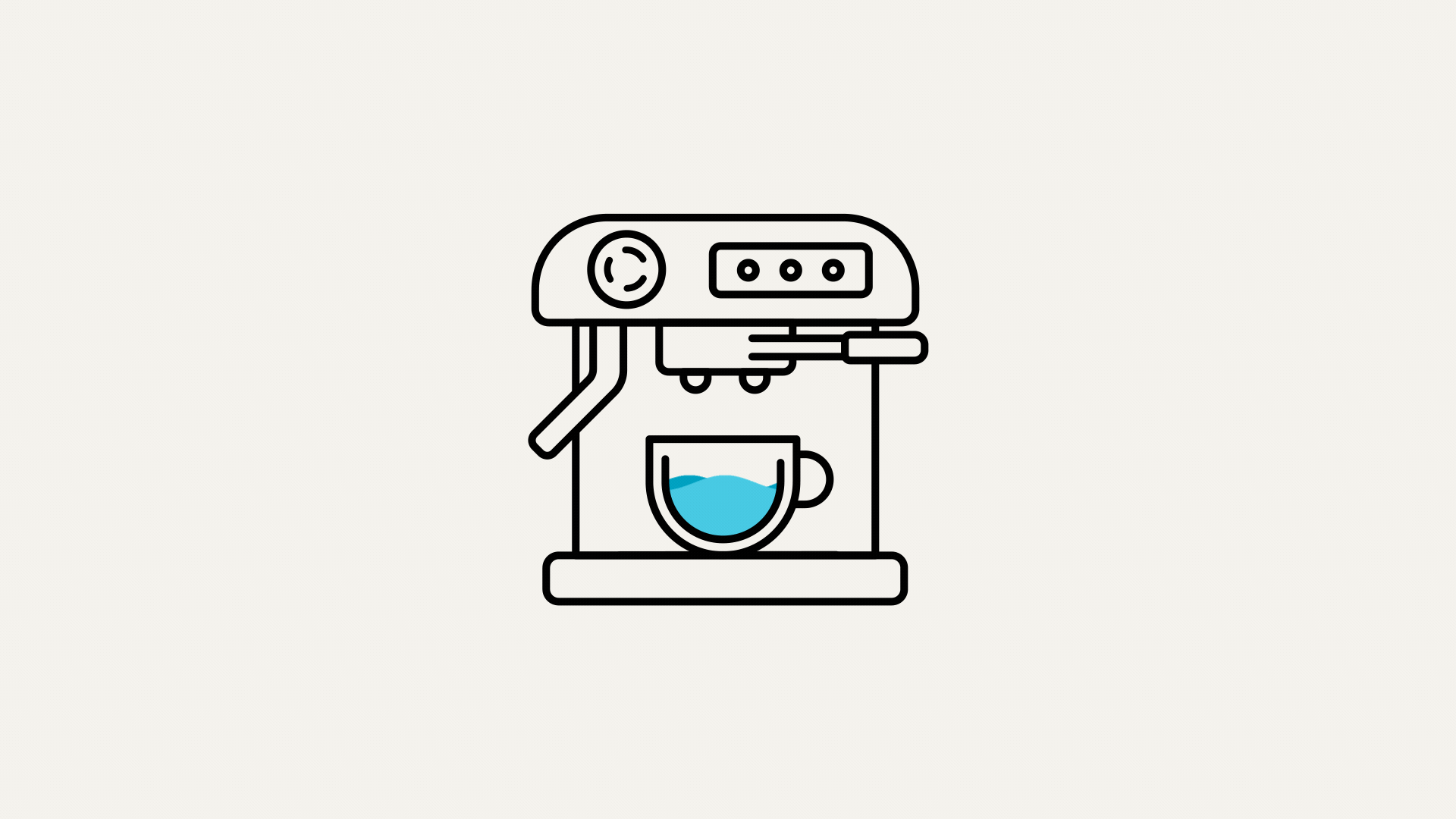 gif of coffee machine and cup to represent coming soon